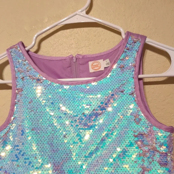 Sparkling Blue and Purple Dress